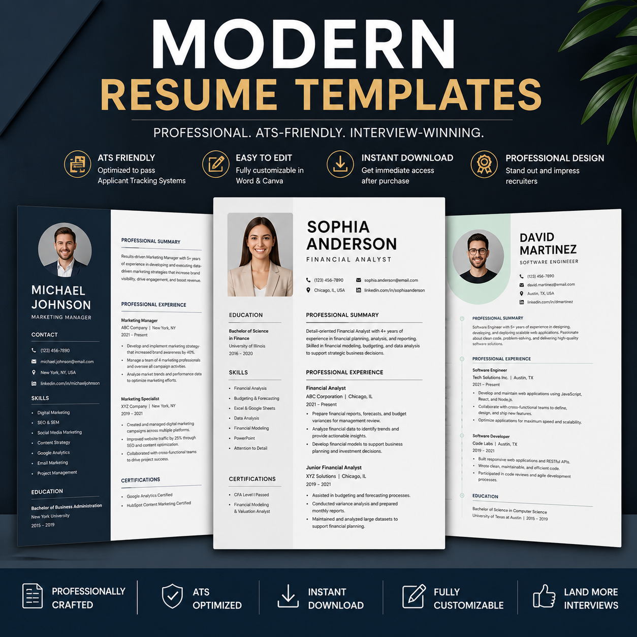 Modern Resume Templates